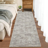 Garvee Solid Taupe 2x6 Runner Rug Washable Kitchen Runner Rug Modern Abstract Runner Mat for Hallway Contemporary Solid Rug Non-Slip Foldable Aesthetic Accent Floor Carpet for Living Room Bedroom - Taupe