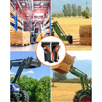 Garvee Universal Skid Steer Quick Attach Conversion Attach Adapter, Weld on Quick Attachment Plate, A Pair Skid Steer Quick Tach Attach Conversion Adapter Bobtach Box Plate Weld On QTK