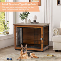 31 Inch Wooden Dog Crate Furniture Dog Crate End Table