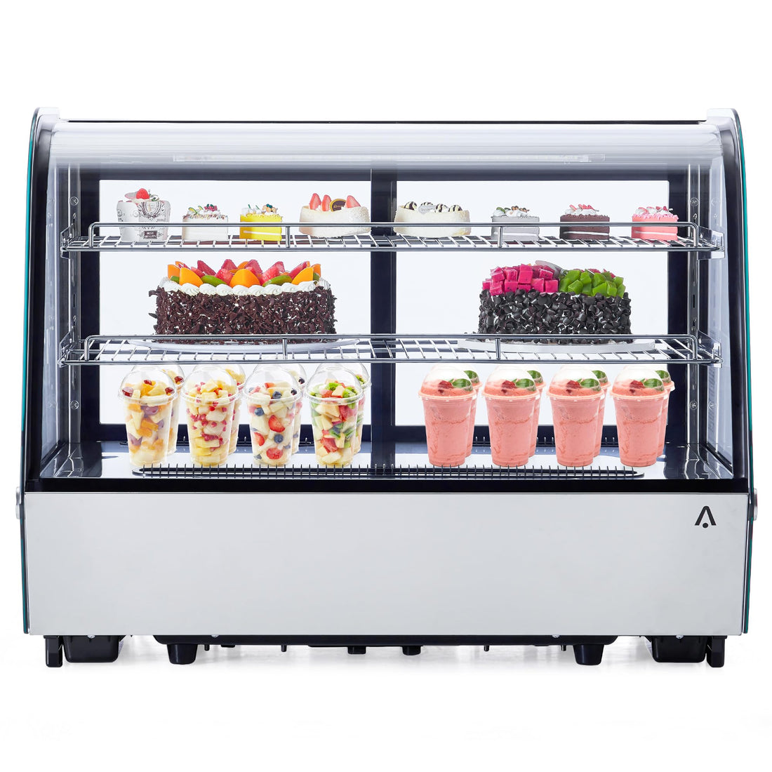 4.6 Cu.Ft Countertop Fridge Display, LED, Double-Layer Glass