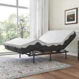 Garvee Adjustable Bed Frame -Wireless Remote -Memory Function -Adjustable Bed Base -Head and Foot Lift Incline -Zero Gravity -Quiet Motorfor Lying Down, Reading, Watching TV,Fatigue,Backache[FULL]