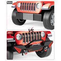 Garvee Full Width Front Bumper, Compatible with Jeep 2018-2023 Wrangler JL & Unlimited JLU(2/4 Doors),2020-2023 Gladiator JT, Off-road DIY Paintable, Textured Black