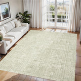 Garvee Solid Washable Rugs 5x7 Area Rugs for Living Room Bedroom, Ultra Soft Non-Slip Low Pile Sage Green - Sage Green