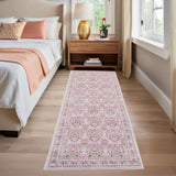 Garvee Washable Area Rug Soft Low Pile Vintage Indoor Carpet for Living Room Bedroom Dining Room Non Slip Distressed Rugs - Black