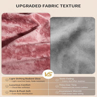 Garvee Queen Size Heated Blanket with Dual Control, Velvet Soft Fast Heating Blankets Queen, 4 Heat Settings & 10H Auto Off, Machine Washable, ETL Certified Electric Blanket, 84" x 90" Pink