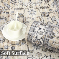 Garvee Camel Large Area Rug 10x13 Vintage Washable Area Rugs for Living Room Oriental Distressed Accent Rug Non-Slip Backing Soft Carpet Low Pile Non-Shedding Foldable Rug for Bedroom Office