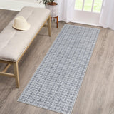 Garvee Area Rugs 3x5 Washable Plaid Rugs for Hallway Entryway Bedroom Entrance Laundry Bathroom Modern Living Room Floor Carpet Low Pile Checkered Farmhouse Area Rug Non Slip Dark Grey - Dark Gray