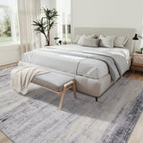 Garvee Modern Abstract Area Rug Washable Stain Resistant 5x7 Ft Grey for Bedroom Living Room Office - Gray