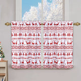 Garvee Christmas Tier Curtains Textured Boho Cafe Curtains Farmhouse Kitchen Curtains Small Window Curtain Window Curtain Set for Bathroom Half Window Curtains for Living Room, White, 26" W x 24" L - White