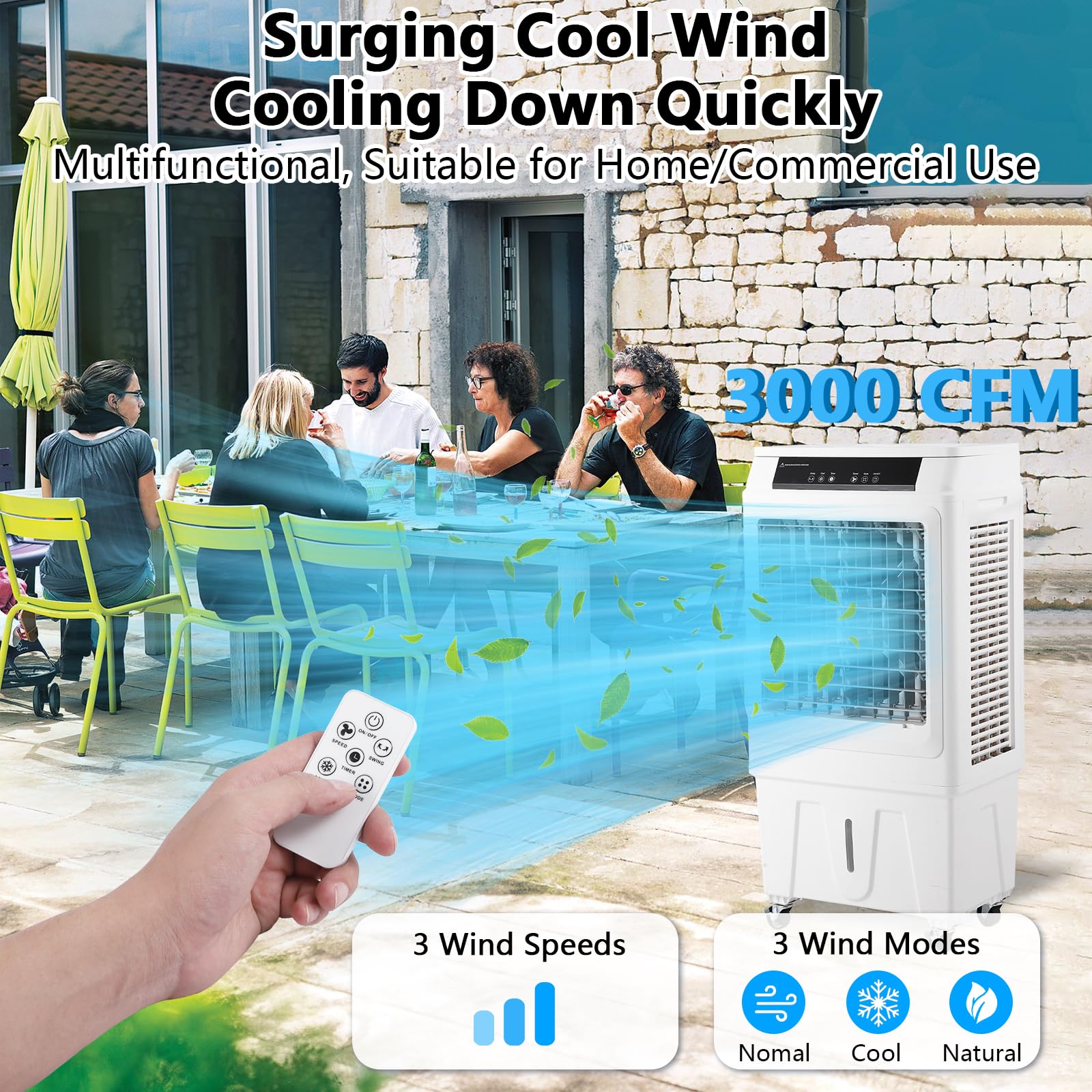 swamp cooler grow tent Garvee Evaporative Air Cooler, Garvee 3000CFM Swamp Cooler With Remote