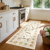 Garvee Animal Print 2x6 Kitchen Rugs, Washable Soft Non Slip Runner Rug for Hallway Entryway, Beige - Beige