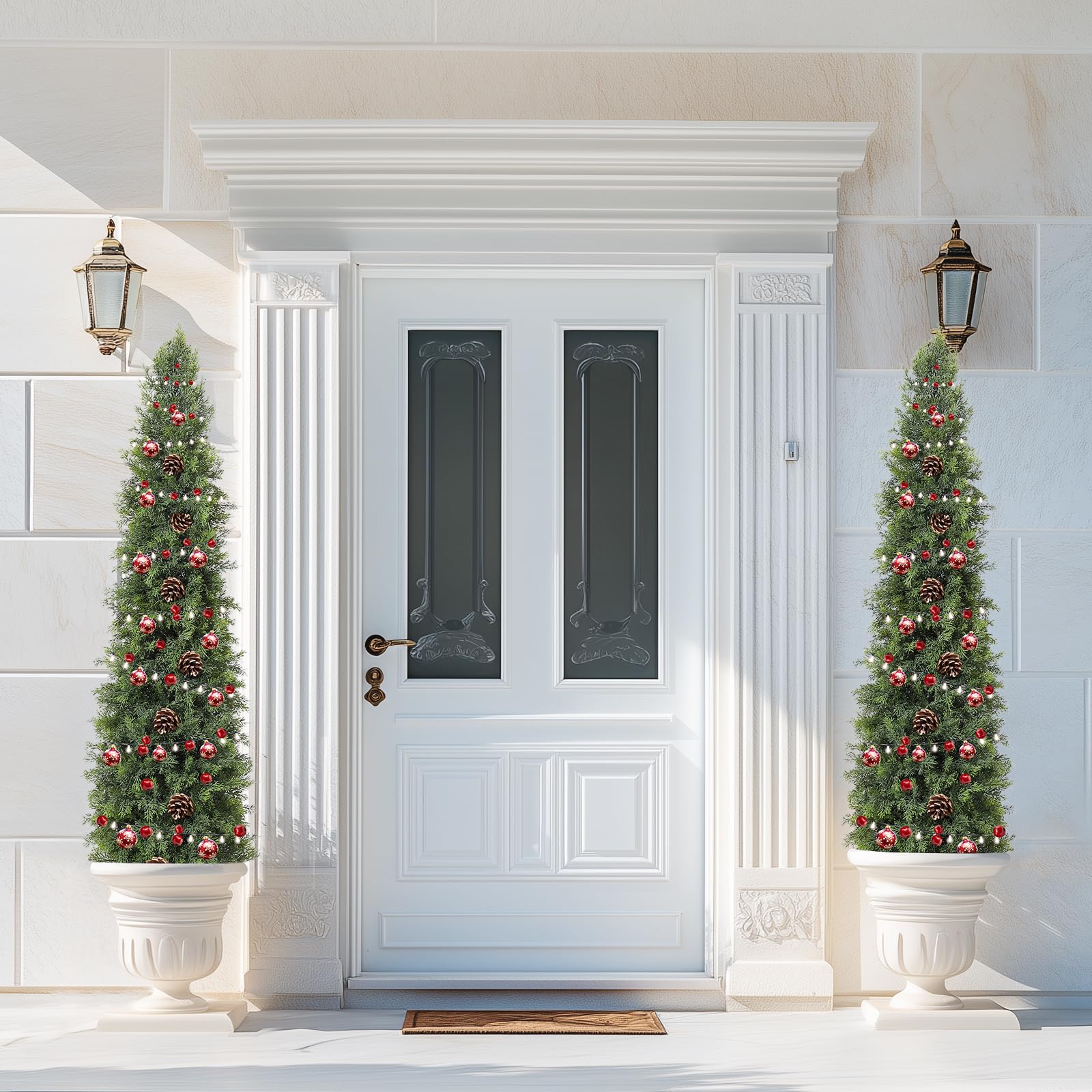 GARVEE 5FT Artificial Topiary Trees - Perfect for Indoor & Outdoor