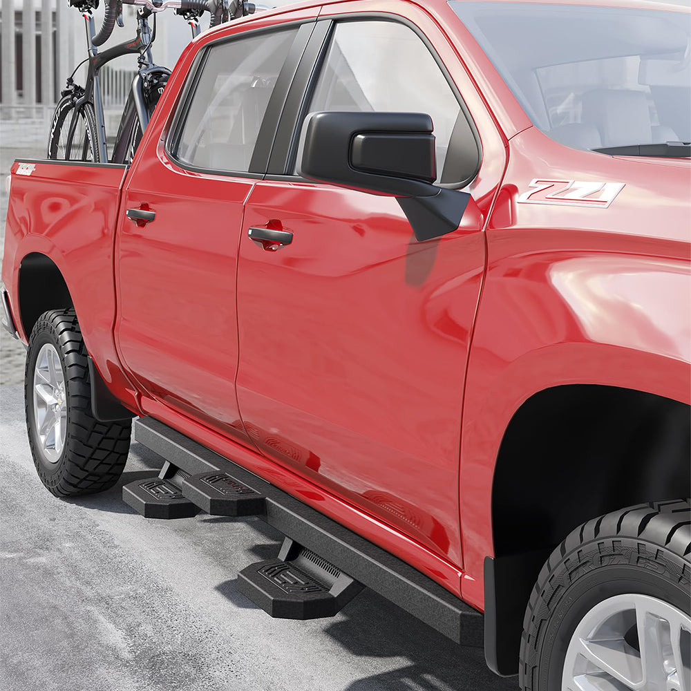 Garvee Running Boards Compatible with Toyota Tacoma Double Cab 2005-2023,Steel Rock Sliders for Toyota Tacoma,Steel Nerf Bars Side Steps Step Bars