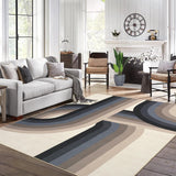 Garvee Large Machine Washable 9x12 Area Rugs for Living Room Vintage Rugs Non Slip Low Pile Water Resistant Soft Print Pattern Carpet for Bedroom Indoor Decor Polyester Rug - Beige/Gray/Brown