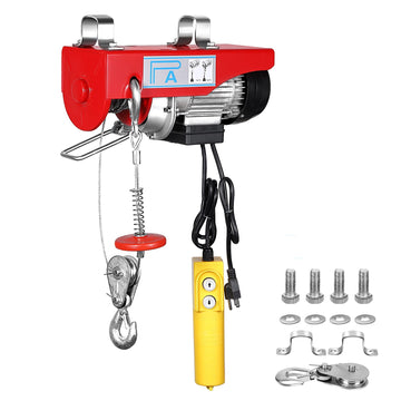 Garvee Electric Hoist 1320LBS Lift Electric Winch With Remote Control Power System 39ft Lifting Height