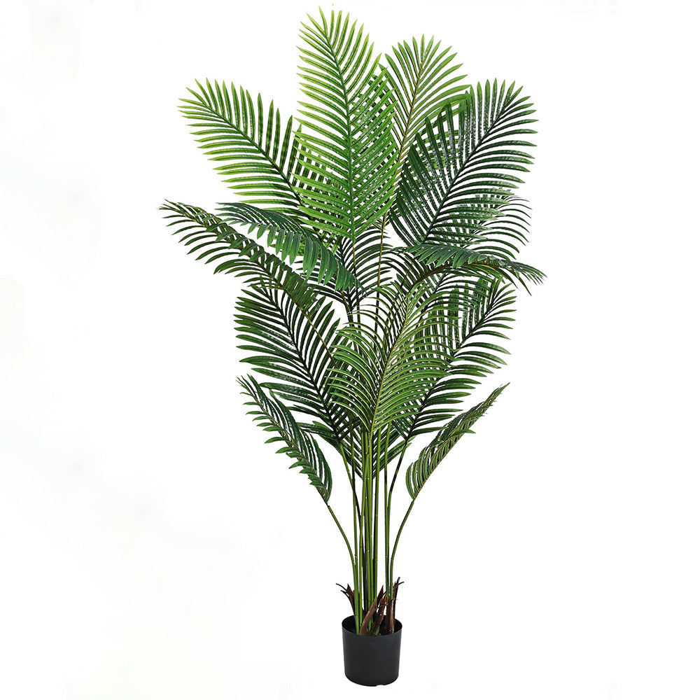 Garvee Artificial Areca Palm Plant, 5.5FT Faux Palm Tree Plant in Pot, Fake Dypsis Lutescens Plant Tropical Tree for Home Decor Indoor Outdoor Living Room Bedroom