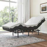 Garvee Adjustable Bed Frame -Wireless Remote -Memory Function -Adjustable Bed Base -Head and Foot Lift Incline -Zero Gravity -Quiet Motorfor Lying Down, Reading, Watching TV,Fatigue,Backache[Twin]