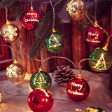 Garvee 3 Meters 20 LED String Lights,Fairy String Lights Batteries Powered,Watertight for Indoor,Outdoor,Wedding Party,Christmas Tree,New Year,Garden Decoration with Ball