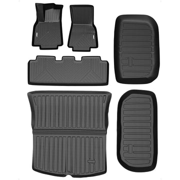 Garvee 2020-2023 Tesla Model Y Custom Fit Floor Mats, 5-Seater Fit