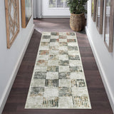 Garvee Modern Camouflage 2x6 Washable Runner Rug – Non-Slip, Stain-Resistant Checkered Geometric Rug for Entryway, Kitchen, Bathroom, Bedroom, Laundry, or Hallway - Camouflage