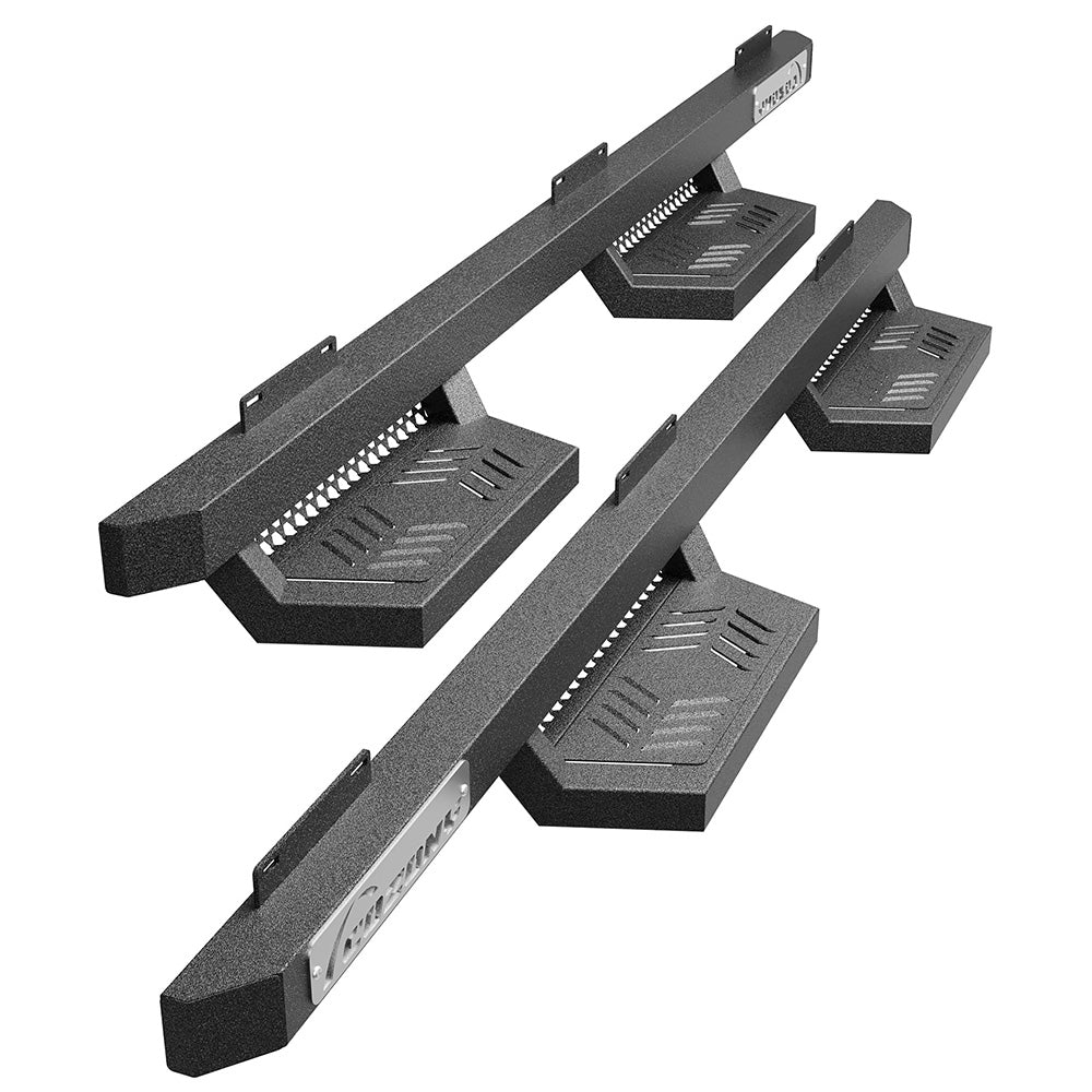 Garvee Running Boards Drop Side Steps for 2018-2024 Jeep Wrangler JL 4 Door, Textured Black Truck Nerf Bars