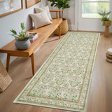 Garvee Washable Area Rug Soft Low Pile Distressed Vintage Indoor Carpet for Living Room Bedroom Dining Room Home Decor - Beige