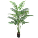 Garvee 6ft Artificial Palm Tree, Fake Areca Palm Plant Faux Tropical Palm Silk Plant with 15 Trunks House Plant in Pot for Indoor Outdoor Home Office Garden Decoration - 6 Ft