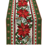 Garvee Christmas Theme Table Runners Non Fading Linen Fabric Table Cover for 4-6 People Party Decorations Dresser Scarf for Kitchen,Home,Dining Table,Outdoor,13X72 Inches Long Happy Holidays ZQ15-5 - Zq15-5