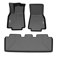 Garvee Custom Fit Floor Mats for 2020-2023 Tesla Model Y(5 Seater),3 Pack Floor Liners Compatible with 2020 2021 2022 2023 Tesla Model Y