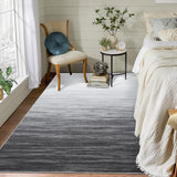Garvee Modern Grey 5x7 Abstract Rugs for Bedroom Living Room Aesthetic Carpet Washable Ombre Rug Non Slip Rug Vintage Indoor Rug Grey Farmhouse Floor Cover Low Pile Rugs with Rubber Backing - Gray