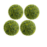 Garvee 11.8 Inch Artificial Plant Topiary Ball Set of 4, Lifelike Boxwood Balls, Indoor Outdoor Decorative Greenery, Green
