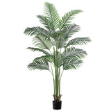 Garvee 7ft Artificial Palm Tree with 15 Trunks, Realistic Areca Palm Silk Plant, Durable Polyester, Adjustable Leaves, Indoor/Outdoor Decor - 7 Ft