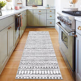 Garvee Runner Rug 2x6 Hallway Runner Rug Boho Washable Entryway Runners Indoor Soft Non Slip Floor Mat Low Pile Non-Shedding Kitchen Rug Laundry Long Rug Runner for Living Room Bedroom Bedside Grey - Gray