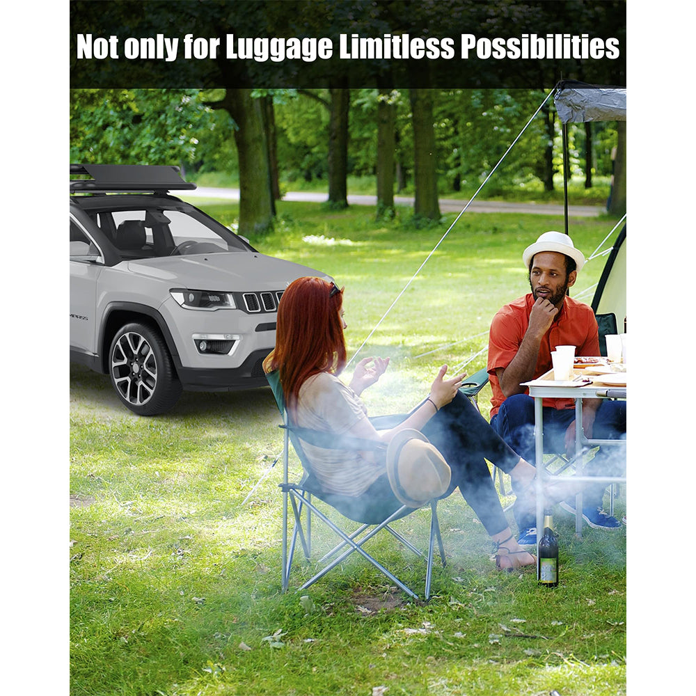 Garvee Universal Roof Rack Carrier Basket, 51"x36"x5", 200 LBS Capacity, Heavy Duty Rooftop Cargo Rack, for SUVs, Trucks, Vehicles, Balck