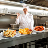 Garvee 11L/10QT 1500 Watts Electric Deep Fryer - Stainless Steel Adjustable Temperature Control for Wings, Shrimp, Nuggets (110V) with Basket