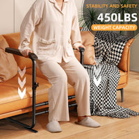 Garvee Stand-Up Assist Aid for Elderly, Support Up to 450Lbs, Adjustable Chair Couch Stand Assist for Home Hospital, Bed Toilet Chair Lift Assist for Seniors, Patients and Disabled, Black