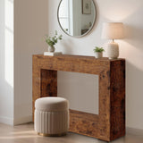 Garvee 47" Farmhouse Minimalist Console Table in Rectangle Shape Design for Entryway and Living Room, Rustic Brown - Rustic Brown