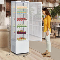10.9 Cu.FT Commercial Cake Display Refrigerator, Double Glass