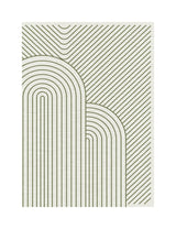 Garvee Area Rugs Machine Washable Foldable Carpet for Living Room Bedroom Kids Room Entryway Indoor Soft Floral Low-Pile Pearl Velvet - Off White