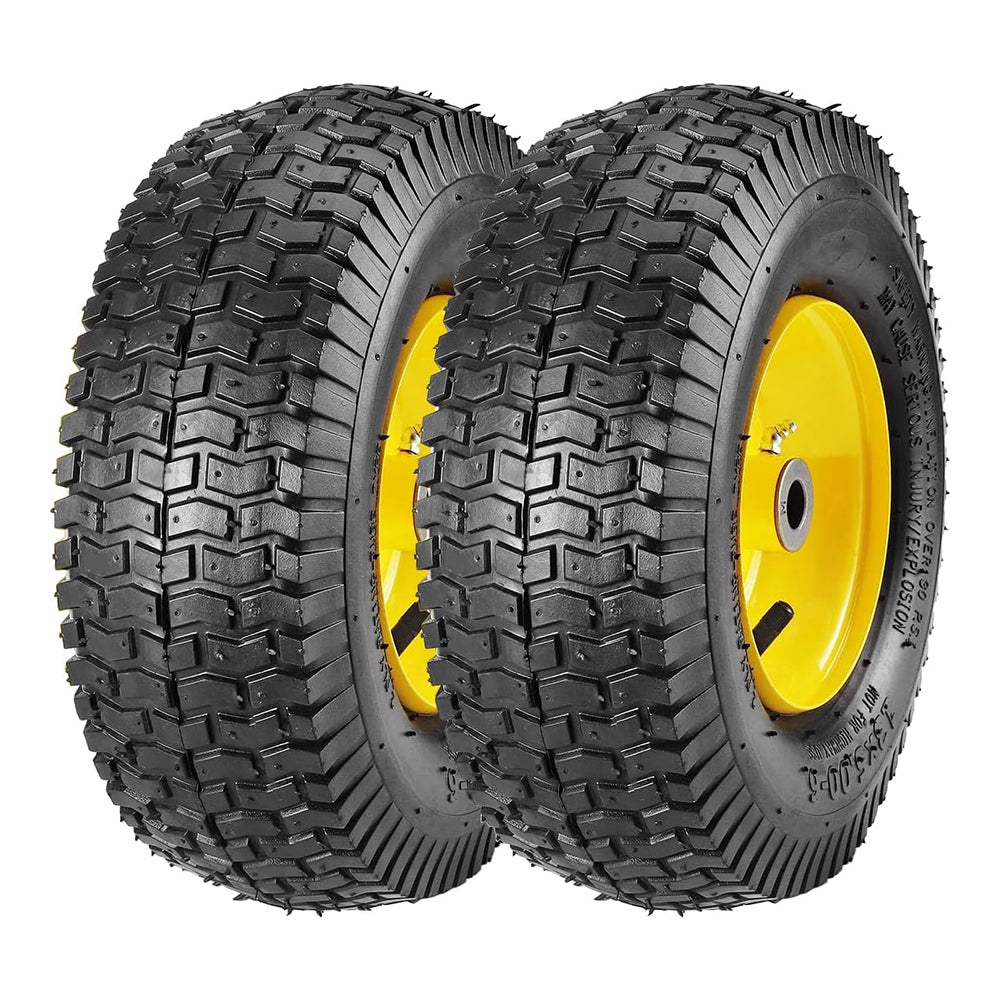 Garvee 20x8-8-4PR Set of 2 Turf Tires with Wheels for Lawn Mowers - 18x8.50-8-4PR with Wheel
