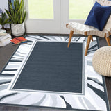 Garvee Modern Grey 5x7 Washable Rugs Washable Rugs for Living Room Modern Bordered Area Rug Indoor Low Pile Non Slip Carpet Non-Shedding Throw Carpet for Bedroom Entryway Playroom Dining Room Home Office - Gray