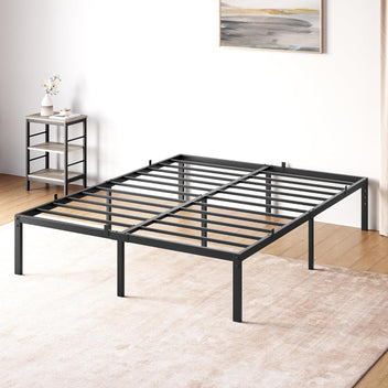 Garvee 14 Inch Full Bed Frame with Storage,Metal Platform Full Bed Frame No Box Spring Needed Steel Slat Support Easy Assembly (Full)