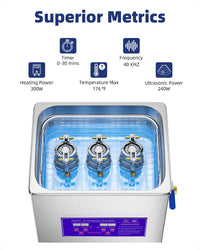 6.5L Ultrasonic Cleaner for Jewelry, Watches, Dental Tools