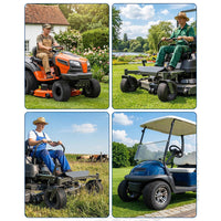 Garvee 2 Pack 13x5.00-6 Lawn Mower Tire V Pattern Tubeless for Lawn & Garden Riding Mower Tractor Golf Cart Utility Vehicles 4PR Black
