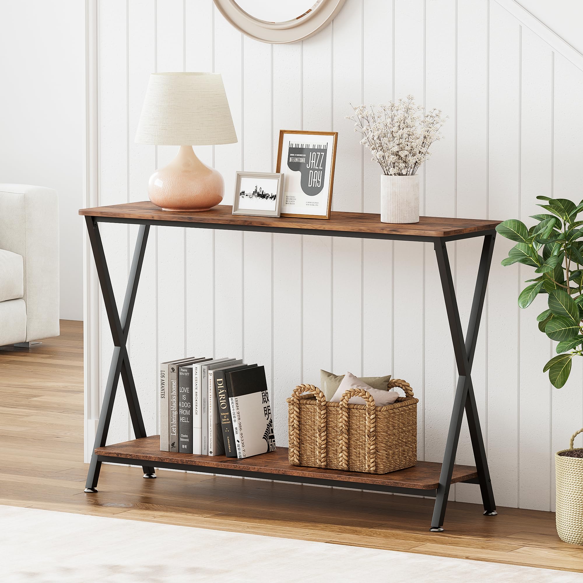 GARVEE Console Table - Versatile Entryway Table with Storage