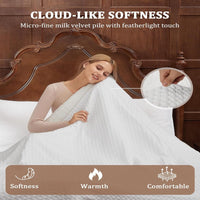 Garvee Heated Blanket King Size with LCD Dual Controller, Waffle Weave Fast Heating Electric Blankets, 10 Heat Levels & 1-12H Time Settings, ETL Certified, Machine Washable, Off White, 100" x 90"