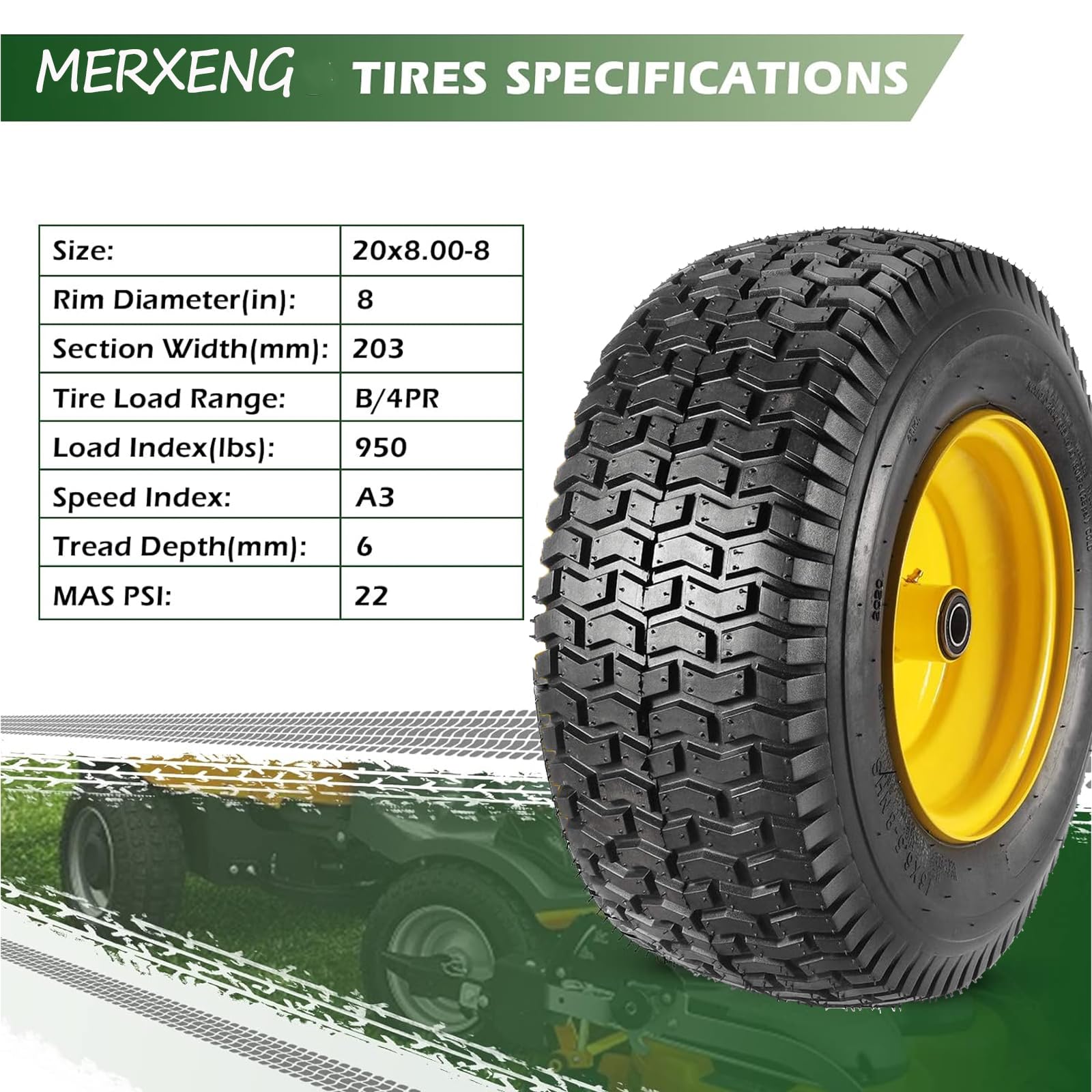 Garvee Lawn Mower Tire - Thumbnail 3