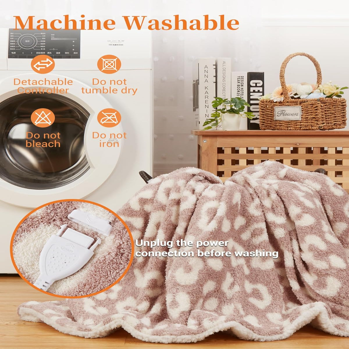 Garvee Heated Blanket Queen Size, Electric Blanket Dual Control Soft Double Sherpa with 4 Heating Levels & 10H Auto Off, Over-Heat Protection, Machine Washable, ETL Certification, Pink 84"x90"