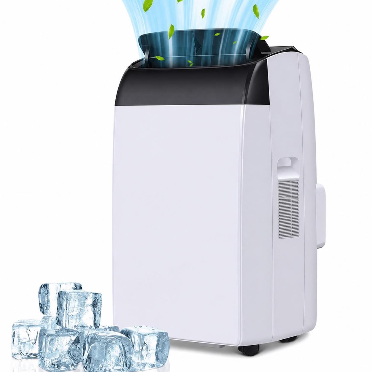 Garvee 14,000 BTU Portable Air Conditioner with Dehumidifier & Fan, Portable AC Units Cools up to 750 Sq. Ft., Remote Control, Auto Swing, Sleep Mode, Black Top