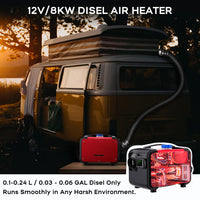 8KW 12V 5L Diesel Heater with LCD for Parking & Camping